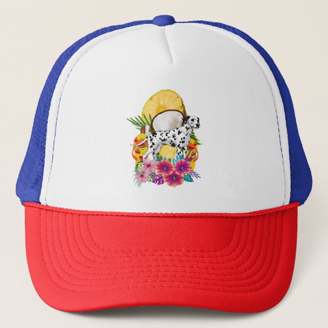 Dalmatian Summer funny shirt Trucker Hat (Front)