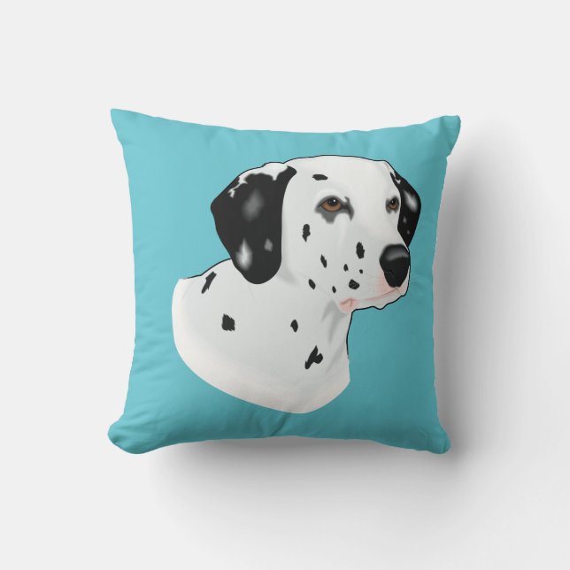 Dalmatian Throw Pillow (Front)