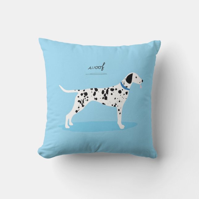 Dalmatian! Throw Pillow (Front)