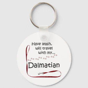 Dalmatian Travel Leash - Keychain