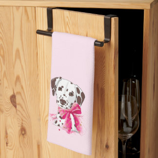 Dalmatian trio kitchen towel