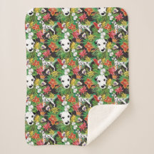 Dalmatian Tropical Floral Jungle Pattern 