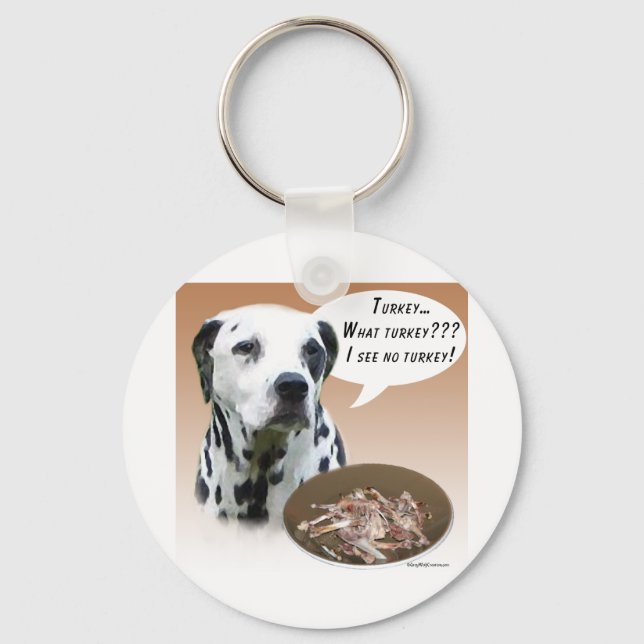Dalmatian Turkey Keychain (Front)