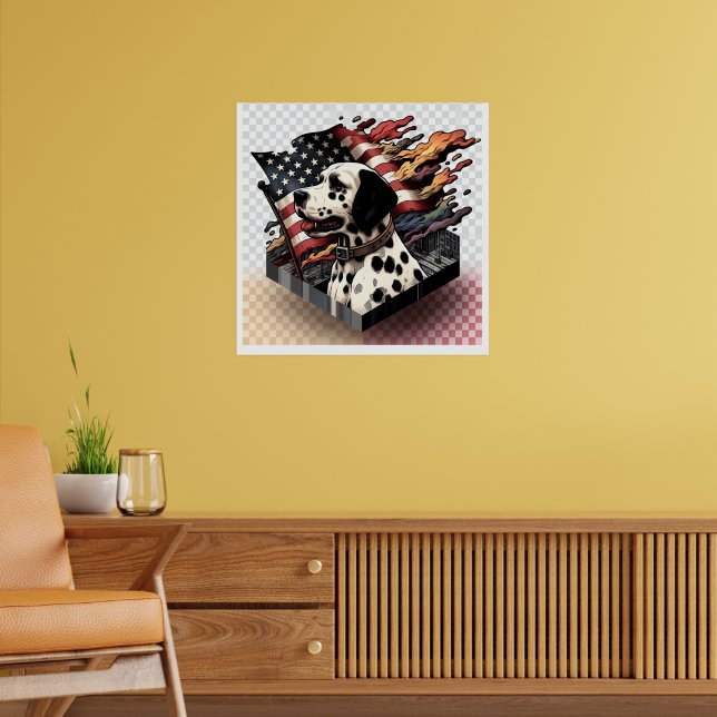 Dalmatian Usa Poster (Living Room 2)