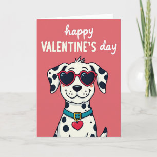 Dalmatian Valentines Day Card