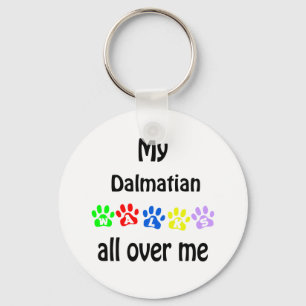 Dalmatian Walks Design Keychain