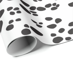 Dalmatian   White & Back Wrapping Paper