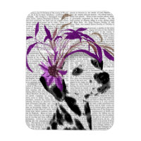 Dalmatian With Purple Fascinator