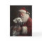 Dalmatian With Santa Claus Festive Christmas