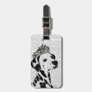 Dalmatian with Tiara 2 Luggage Tag