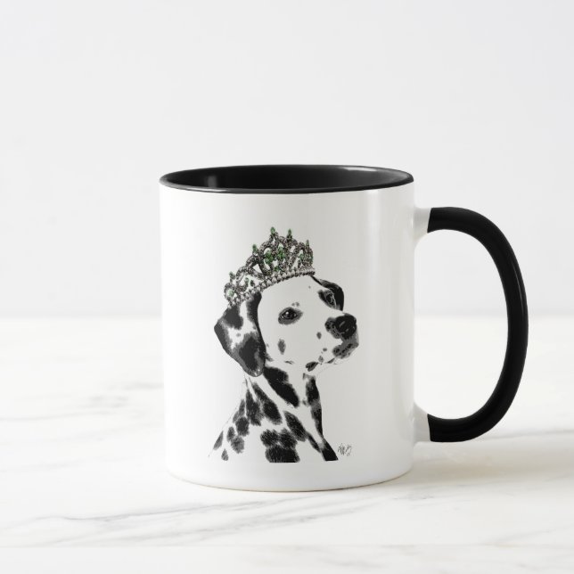 Dalmatian with Tiara 2 Mug (Right)
