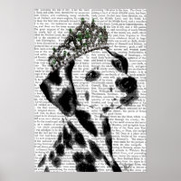 Dalmatian with Tiara