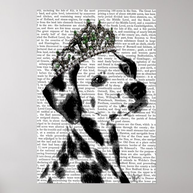 Dalmatian with Tiara Poster (Front)