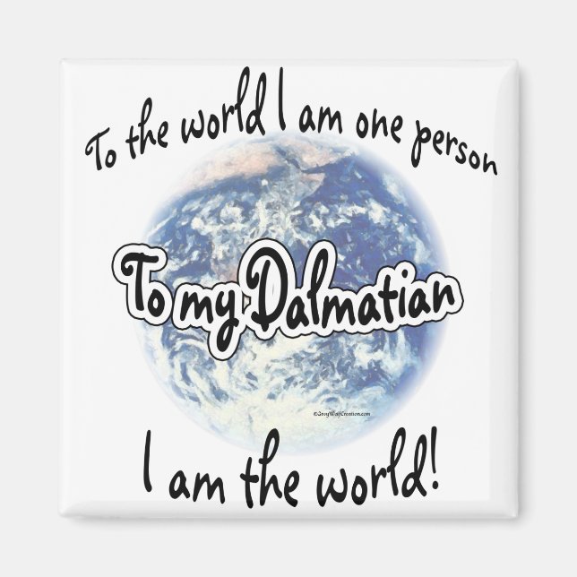 Dalmatian World 2 Magnet (Front)