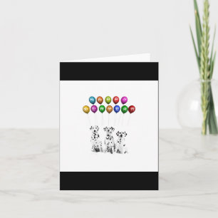 Dalmatians Wishing Happy New Year 2016  Card