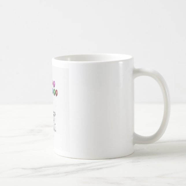 Dalmatians Wishing Happy New Year 2016 Coffee Mug (Right)