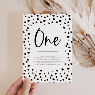 Dalmatie 1er anniversaire Invitation
