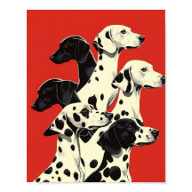 Dalmatie en formation Impression | Art de chien gr