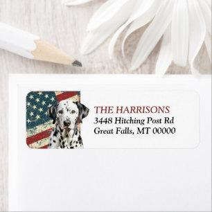 Dalmatien Drapeau USA Grunge