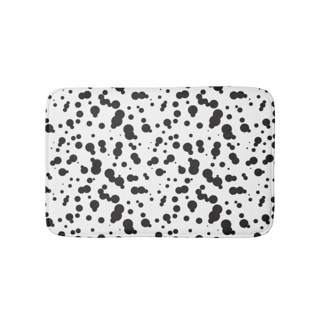 Dalmatine Dots Pattern Bath Mat (Front)