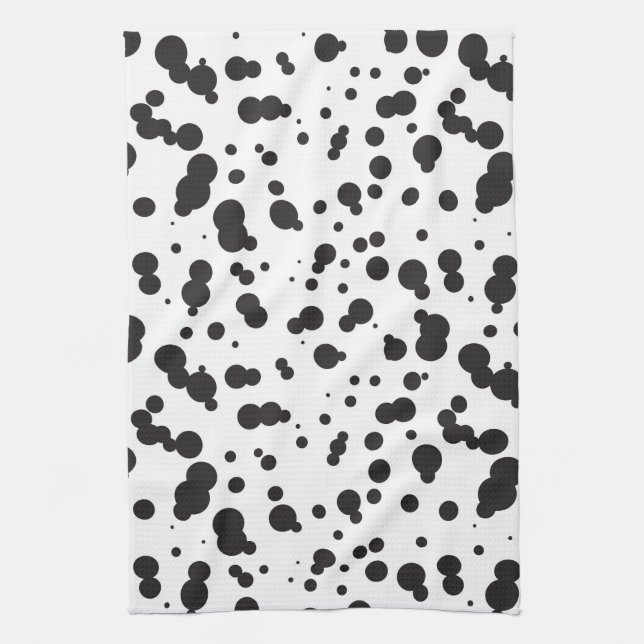 Dalmatine Dots Pattern Kitchen Towel (Vertical)