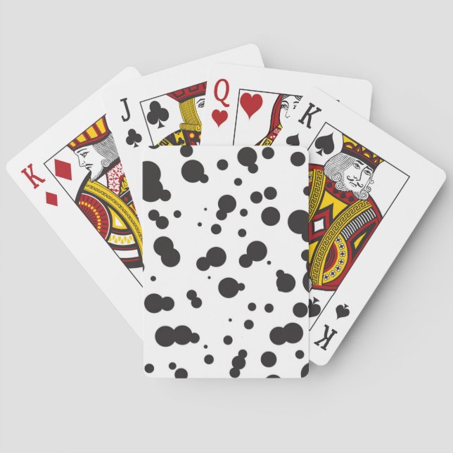Dalmatine Dots Pattern Playing Cards (Back)