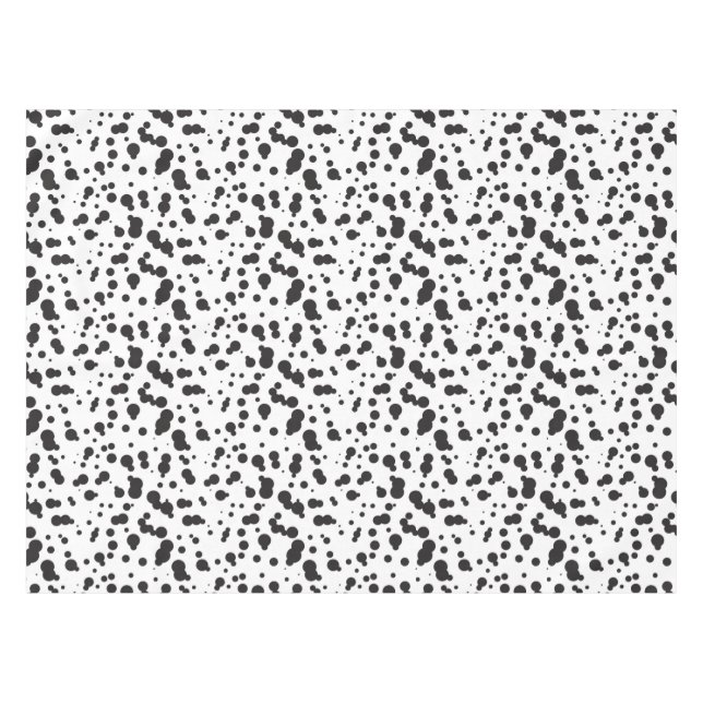 Dalmatine Dots Pattern Tablecloth (Front (Horizontal))