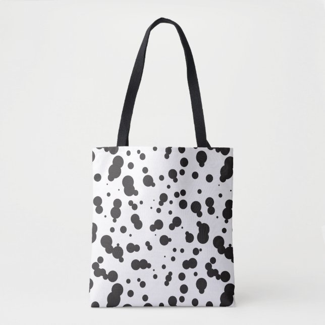Dalmatine Dots Pattern Tote Bag (Front)
