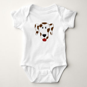 dalmation 2 sided liver baby bodysuit