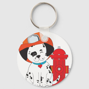 Dalmation Fire Dog Keychain