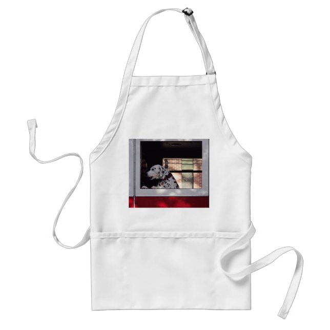 Dalmation In Fire Truck Standard Apron (Front)