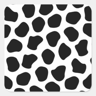 Dalmation Print Square Sticker
