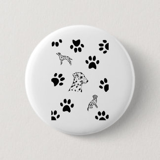 Dalmation puppies paws 2 inch round button