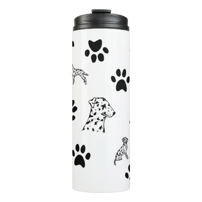 Dalmation puppies paws thermal tumbler (Front)