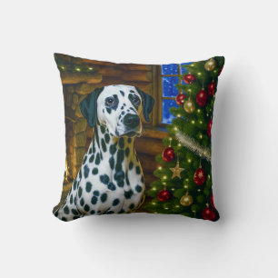 Dalmation throw pillow