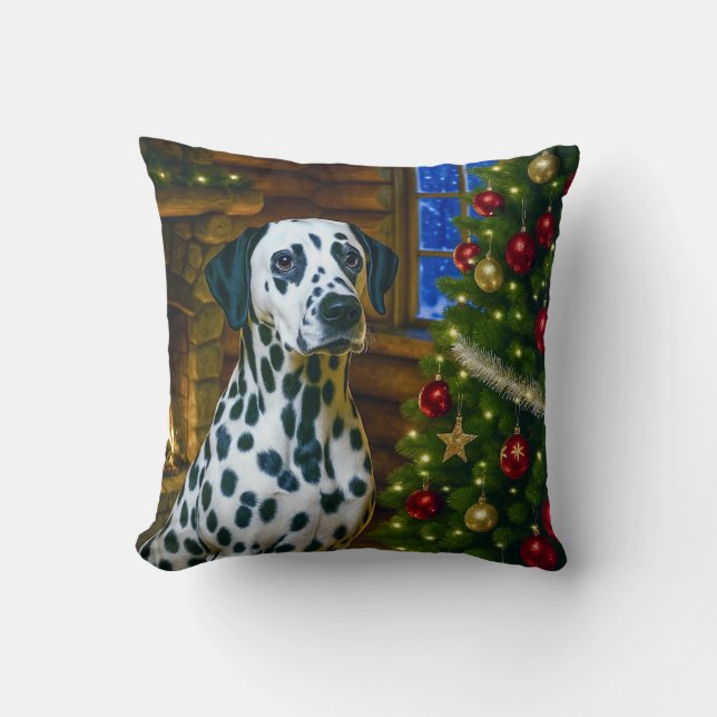 Dalmation  throw pillow (Front)