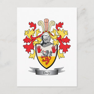 Daly Coat of Arms Postcard