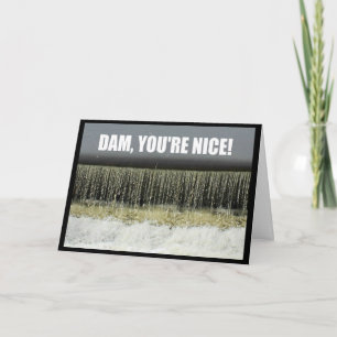 Dam, tu es gentil ! Carte de remerciements