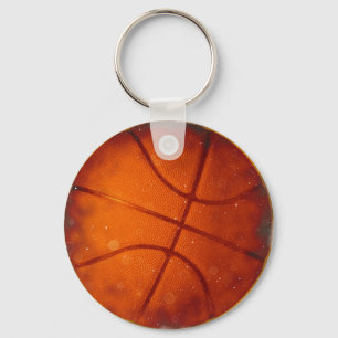 Damaged Basketball Photo Keychain