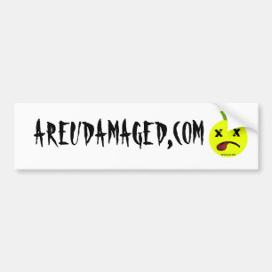 DAMAGED BUMPER STICKER
