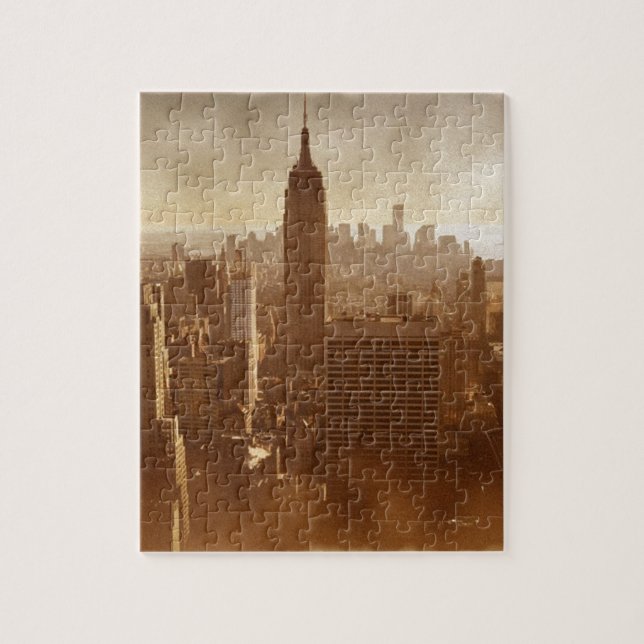 Damaged Photo Effect New York Jigsaw Puzzle (Vertical)