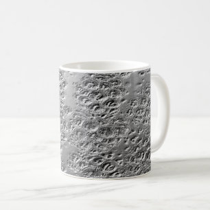 Damaged silver metal coffee mug