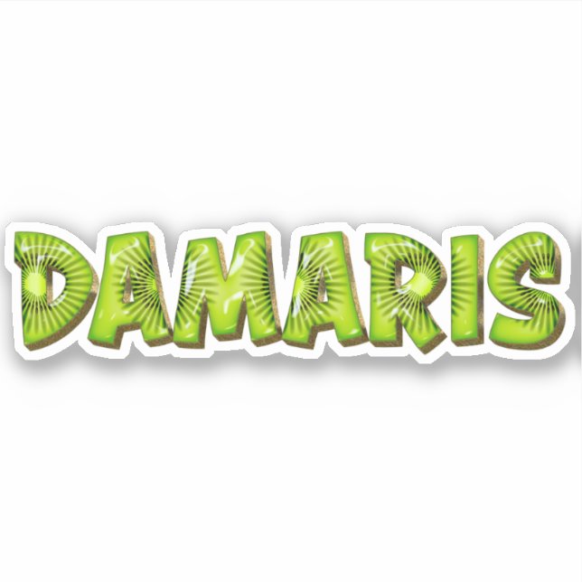 Damari s'appelle Kiwi Design Autocollants (Devant)