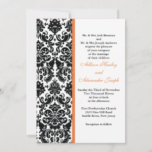 Damas avec Faire-part de mariage d'accent Rose cor