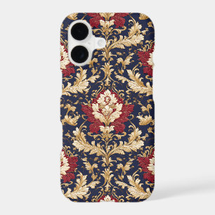 Damas floral Art nouveau doré