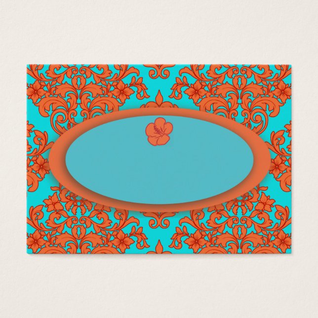 Damas orange et turquoise (Devant)