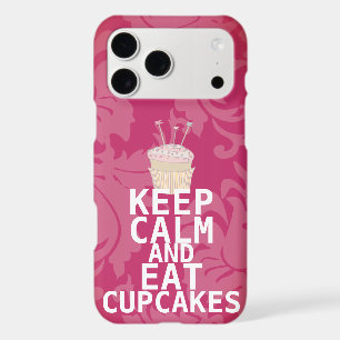 Damas Rose Chaud GARDER CALME ET Manger Cupcakes