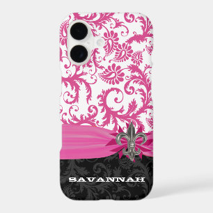 Damas rose Personnalisé Fleur de lis