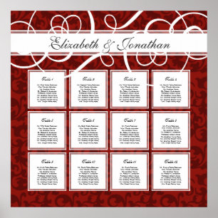 Damas rouges de Bourgogne 12 Mariages Tableau de s