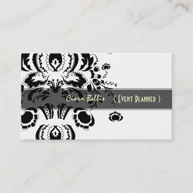 Damas tendance, carte de visite (Devant)